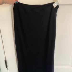 Sundry long black skirt with side slits